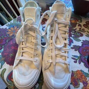 Adidas White High-Top Athletic Shoes Nizza